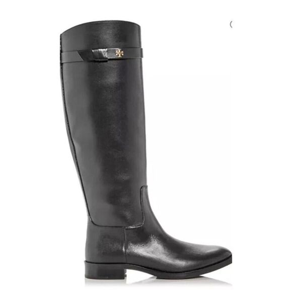 Tory Burch Shoes - New Tory Burch Everly Strap Riding Boot Perfect Black Leather size 7W